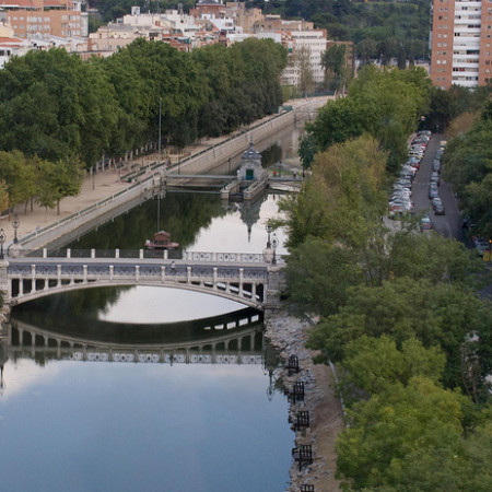 Manzanares River Madrid from Teleferico by spencer77